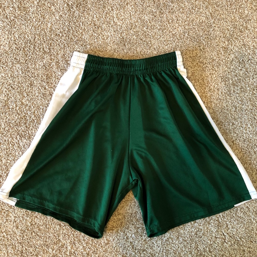 Green women’s basketball shorts